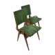 Pair of beech chairs from Maurice Pré