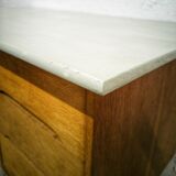 Scandinavian desk in vintage oak