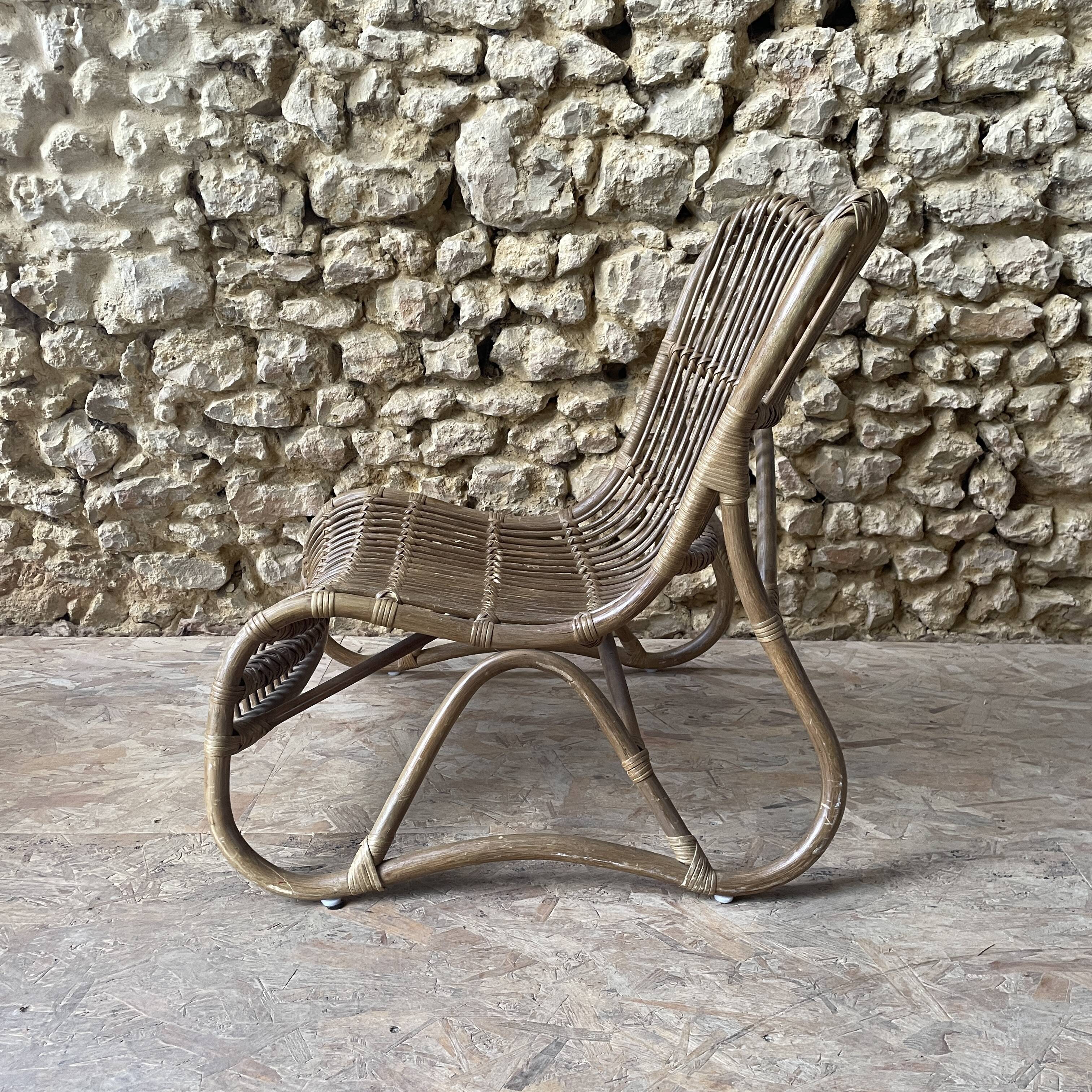 Reed armchair