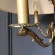 Bronze floor lamp 3 lights 1960 empire style feet claws