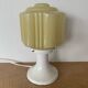 Table Lamp With Globe Thabur Yellow Straw Netherlands 30s-40s