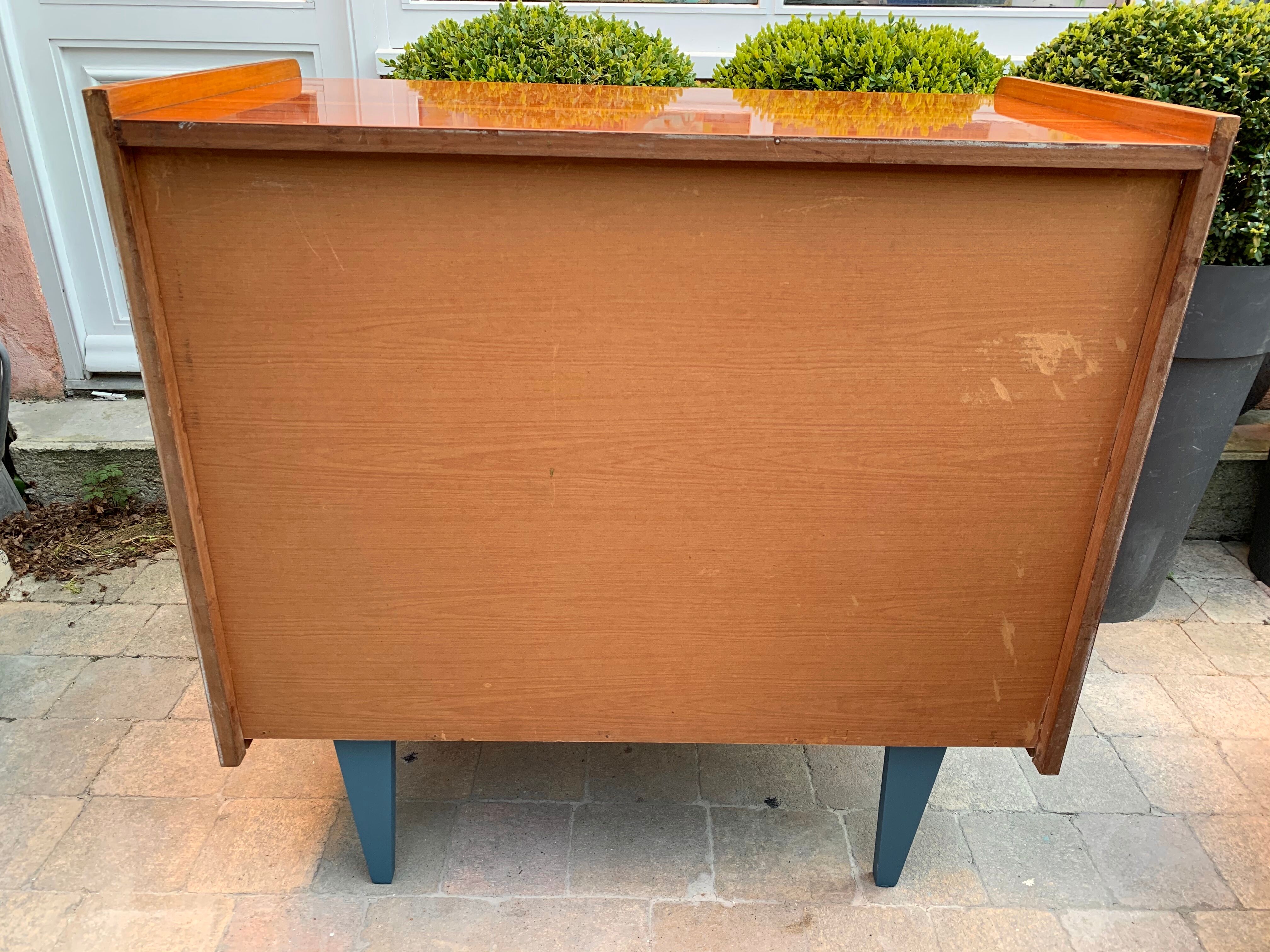 Grey blue vintage dresser