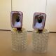 Pair of vintage wall sconces glass and porcelain