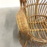 Gio Ponti rattan chair, Italy 1960s