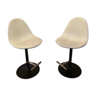 Duo Philippe Stark stools for Cassina