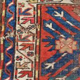 Tapis ancien caucasien kazak aigle 143x257 cm