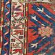 Ancient Caucasian carpet Kazak eagle 143x257 cm
