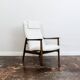 Mid Century Modern High Back Armchair By Edmund Homa, Gfm, Poland, 1960's