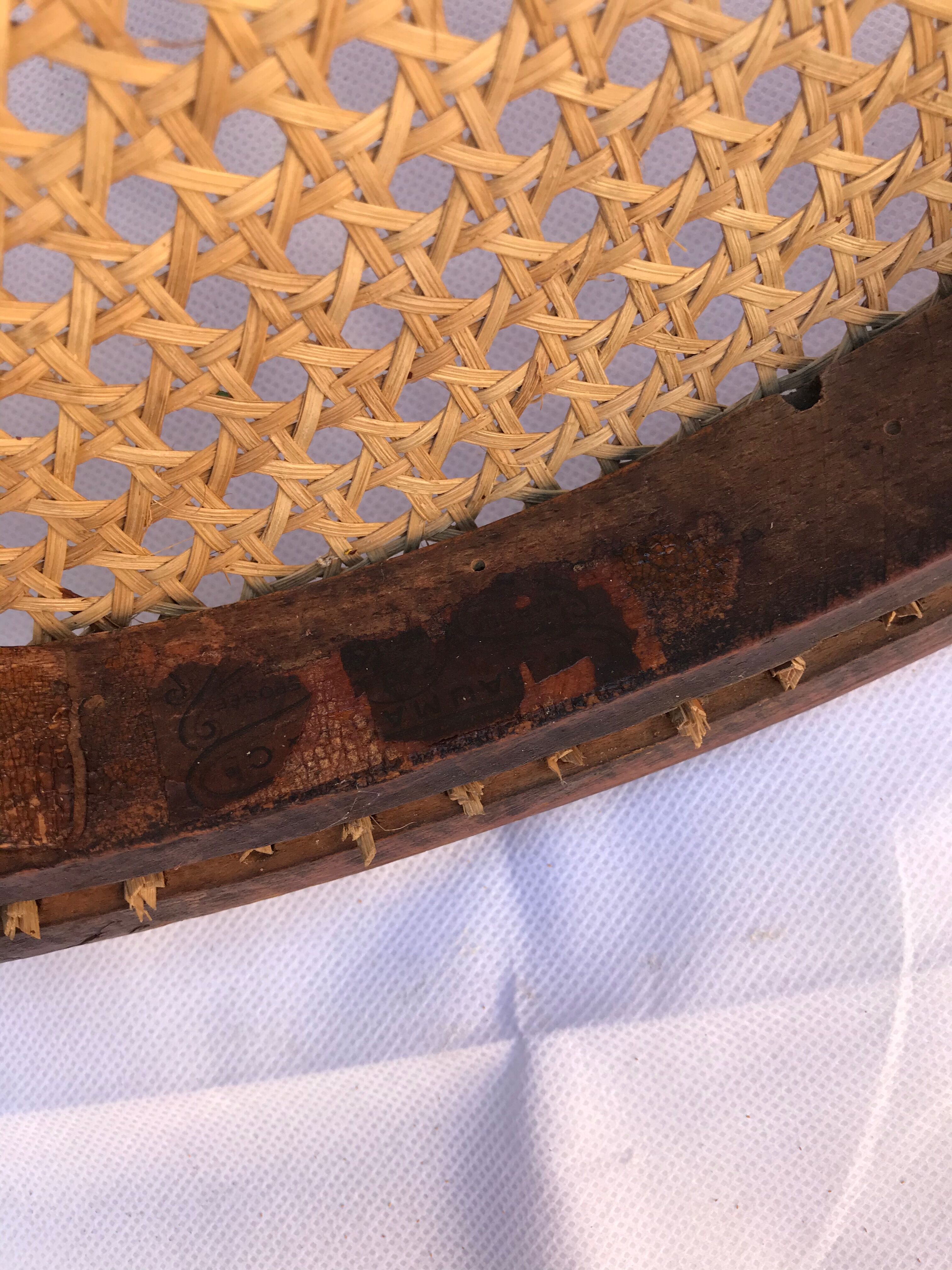 Former Baumann canne armchair