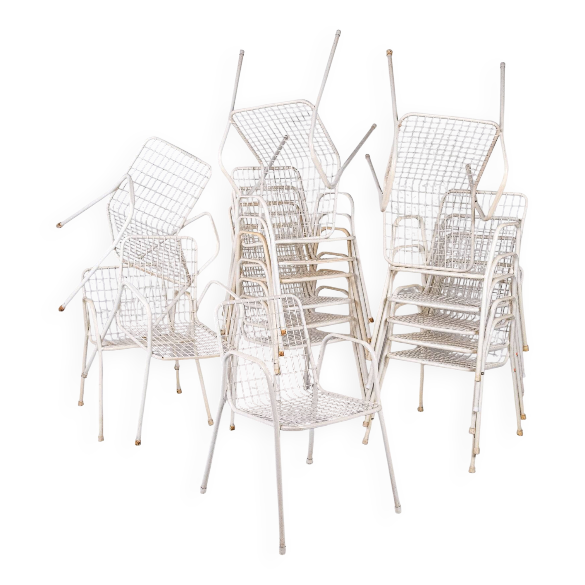 Série de 17 chaises Rio par EMU, fabriquées en Italie, 1970s