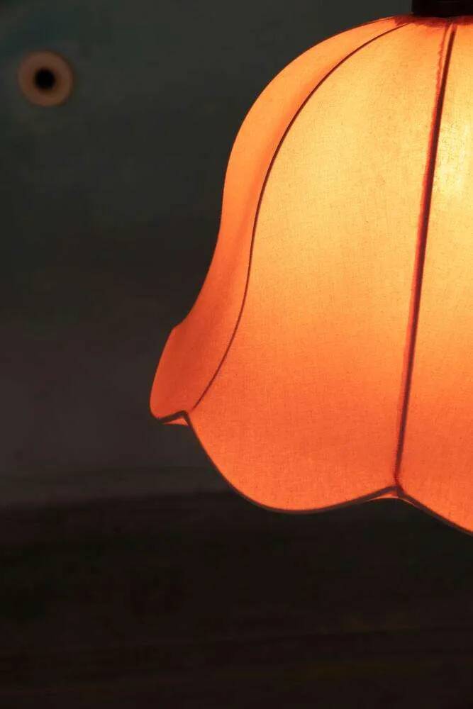 Vintage pink Scandinavian tulip pendant