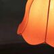 Suspension tulipe scandinave vintage rose