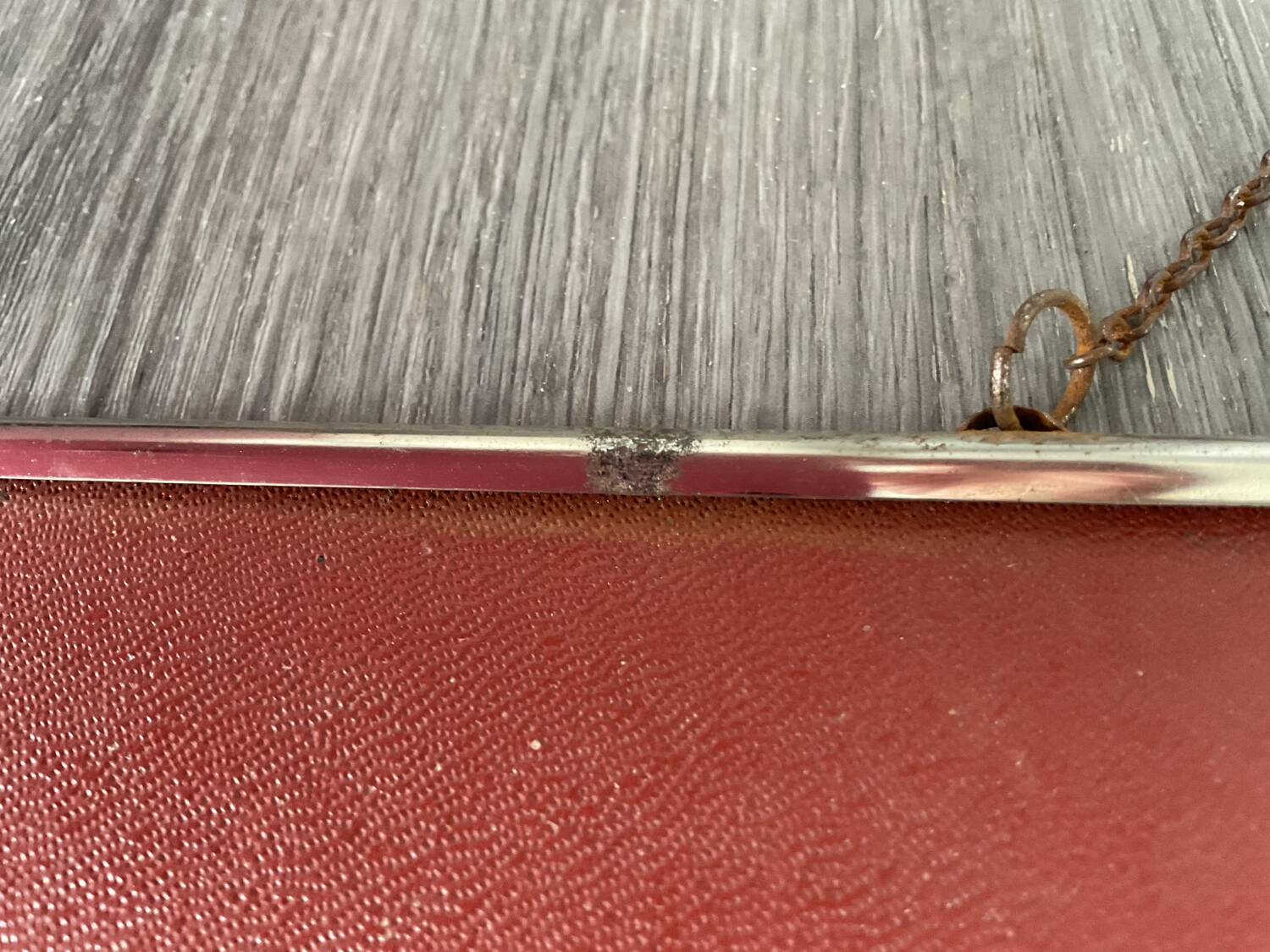 Large vintage barber mirror