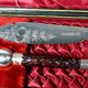 Antique English silver plated and wood dessert service cutlery B522