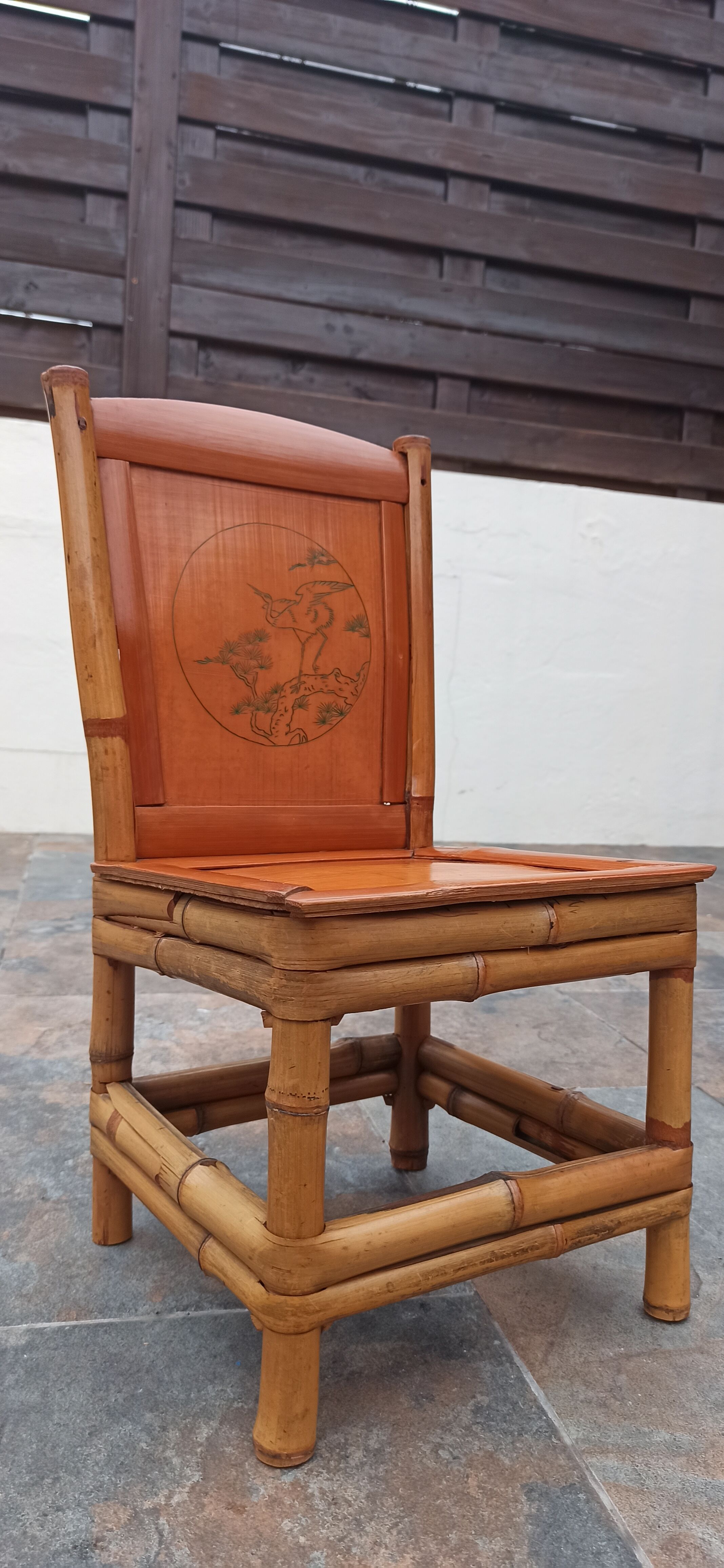 Vintage bamboo chair
