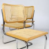 Set of four B 32 chairs by Marcel Breuer