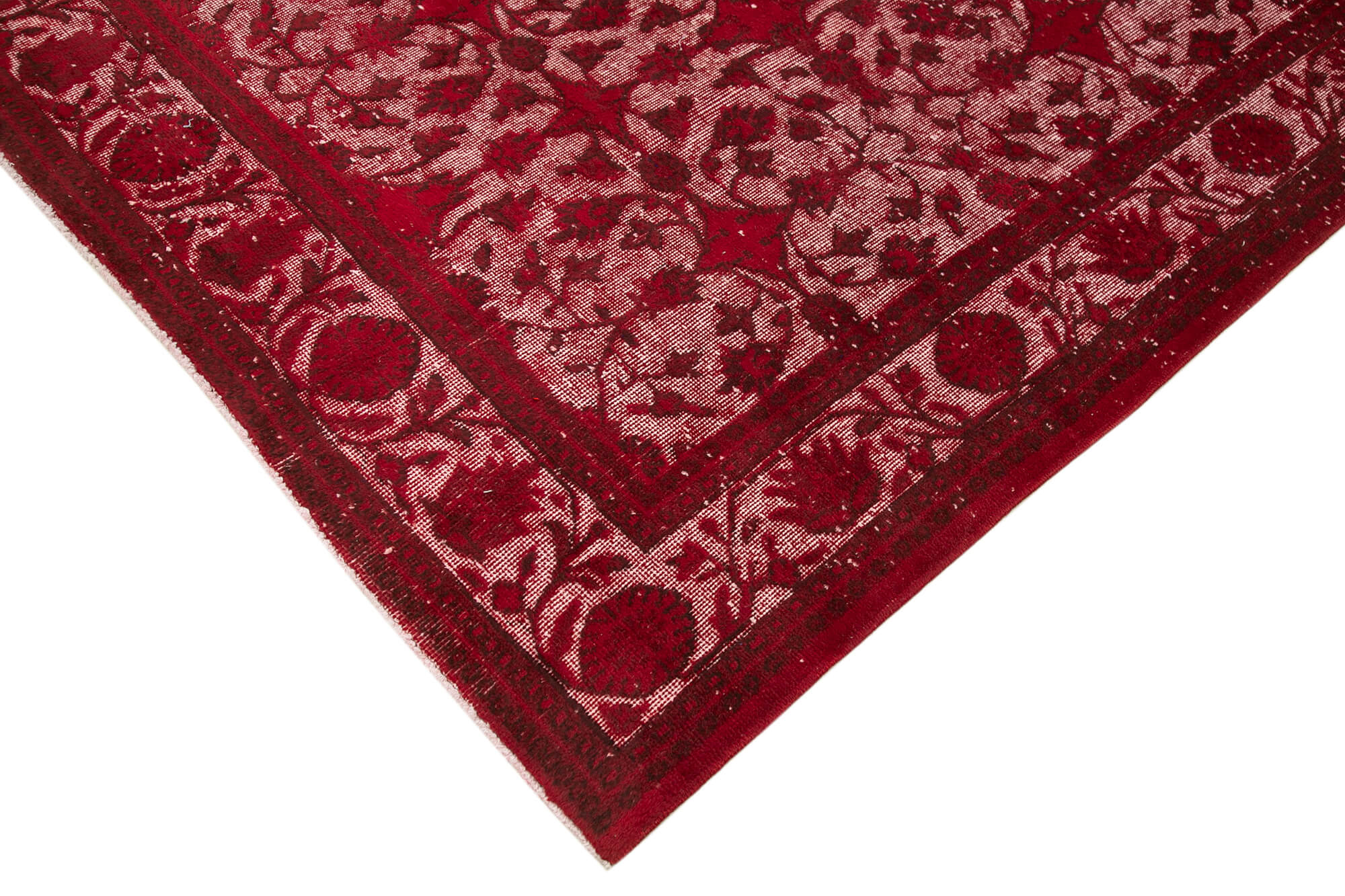 Hand-Knotted Bohemian Turkish 1980s 216 cm x 309 cm Red Carpet