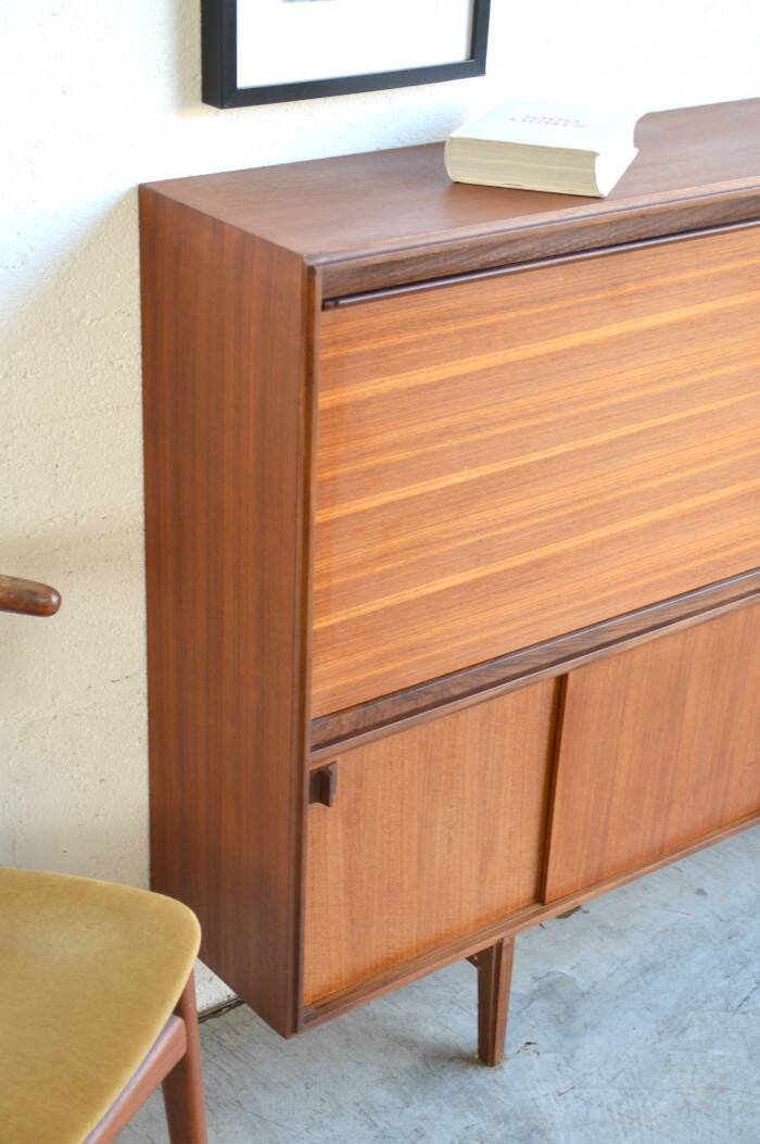 Teak bookcase/secretary * 153 cm