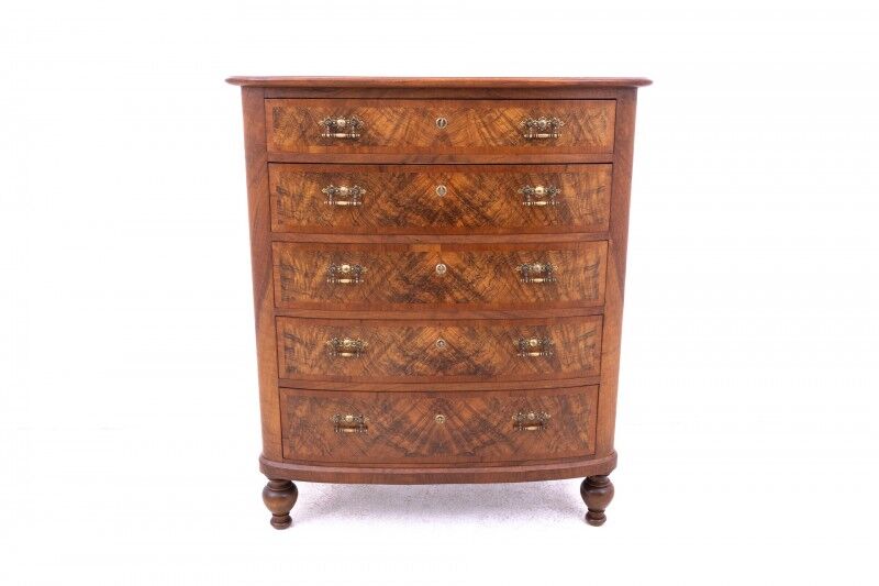 Chest of drawers, Scandinavia, mid-19th century. Antique.