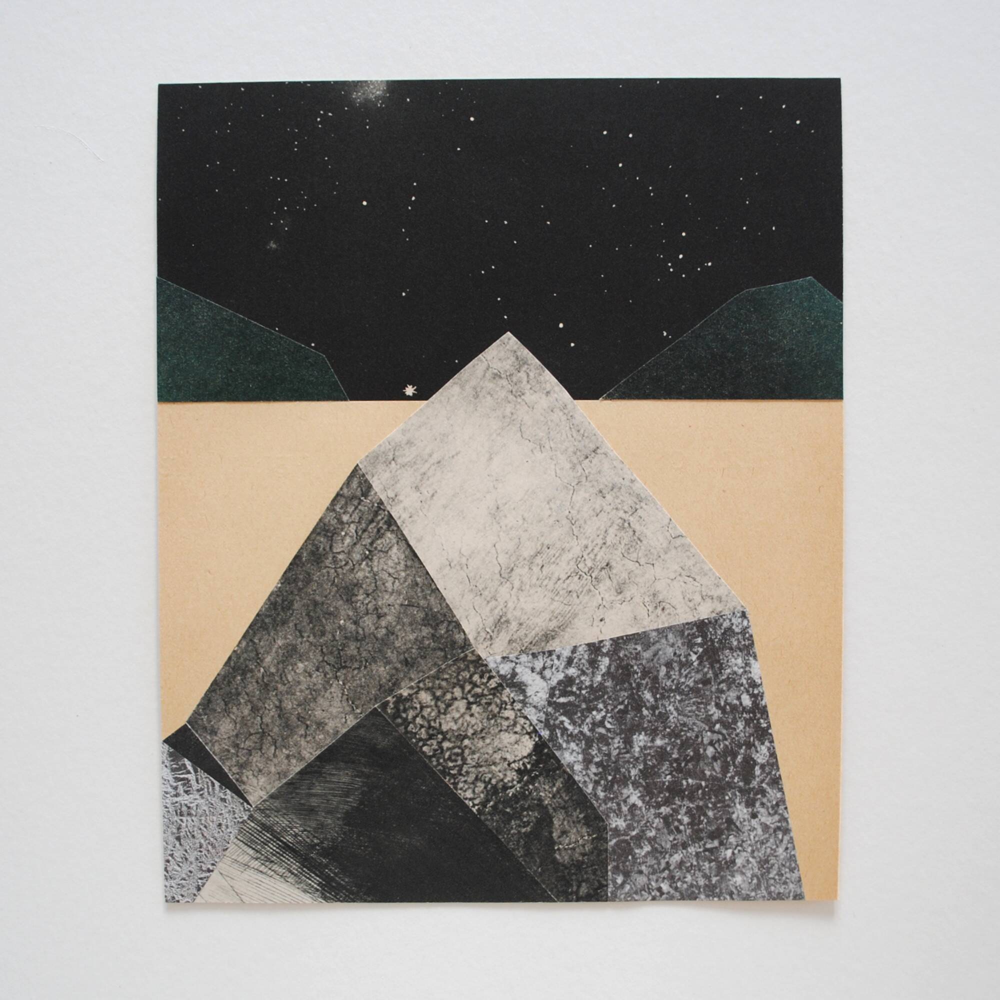 Collage on paper • MINERALOGY I
