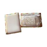 Crystal salad bowl for appetizers BOHEMIA, Czechoslovakia 1970s