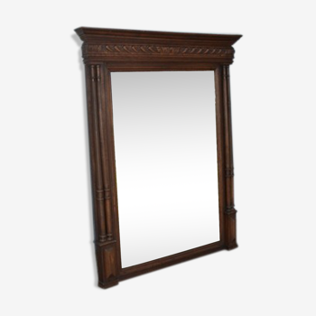 Miroir de cheminée, trumeau de style Henri II - 90x114cm