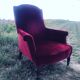 Bordeaux velvet english armchair