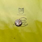 Cheese platter with floral handle