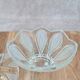 Vintage frosted glass bonbonnière – floral decoration
