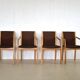 Danish set of 4 dining chairs by Skovby