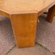 Vintage octagonal wooden coffee table