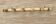 Antique wooden wall coat rack with 6 hooks, 1900