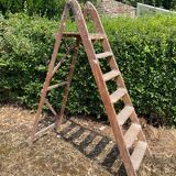 Old oak painter's stepladder