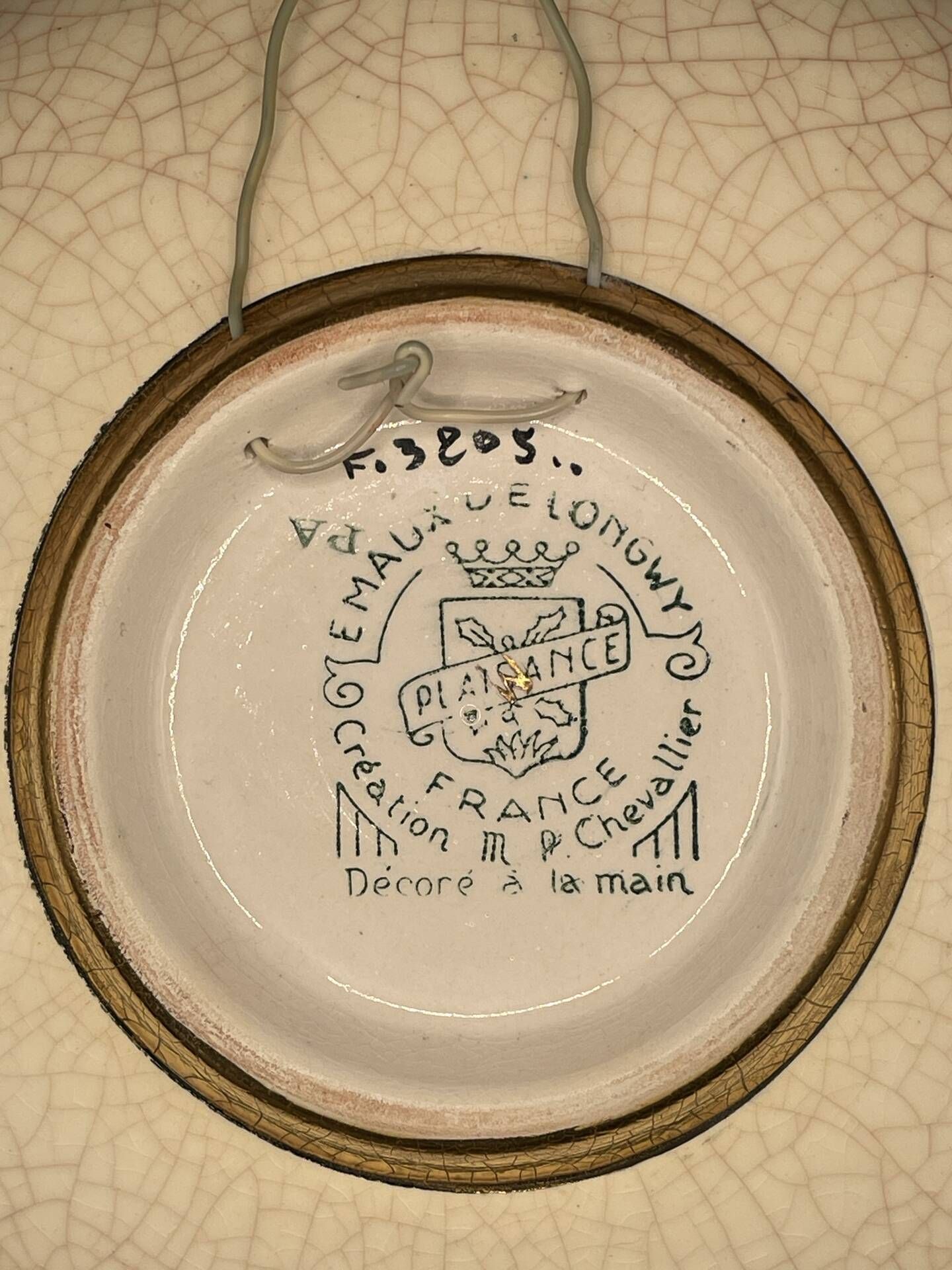 Assiette / plat  longwy