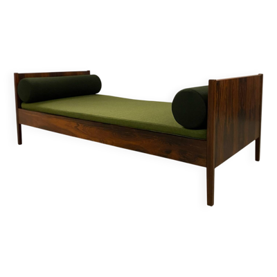 Lit de repos ou lit danois en palissandre, années 1960