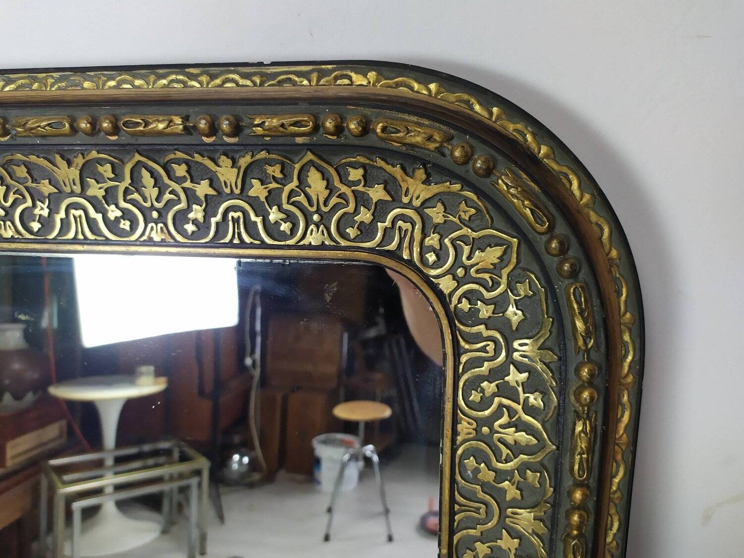 Miroir doré Napoléon III