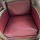Leather and wood lounge from the 1950s.