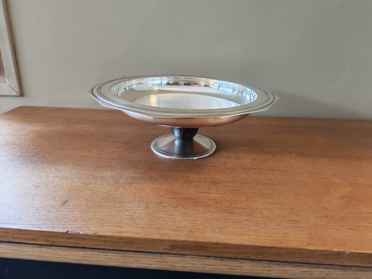 Art Deco silver-plated bowl by Bouillet and Bourdelle