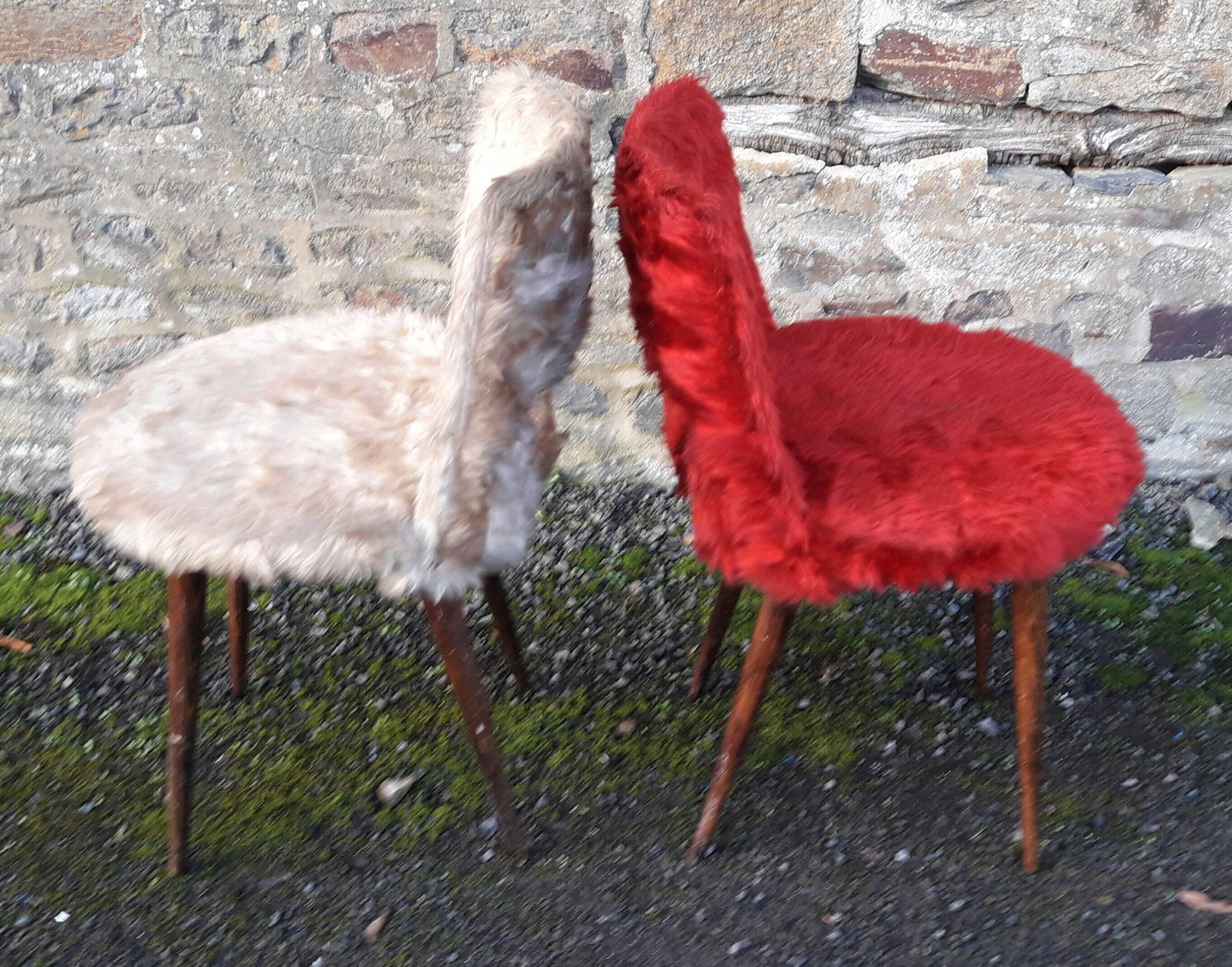 Pair of Baumann moumoute chairs n°845