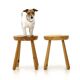 Solid pine stool, 1960s