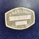 Ceramic plate, from Danish Knapstrup, in beautiful blue glaze.