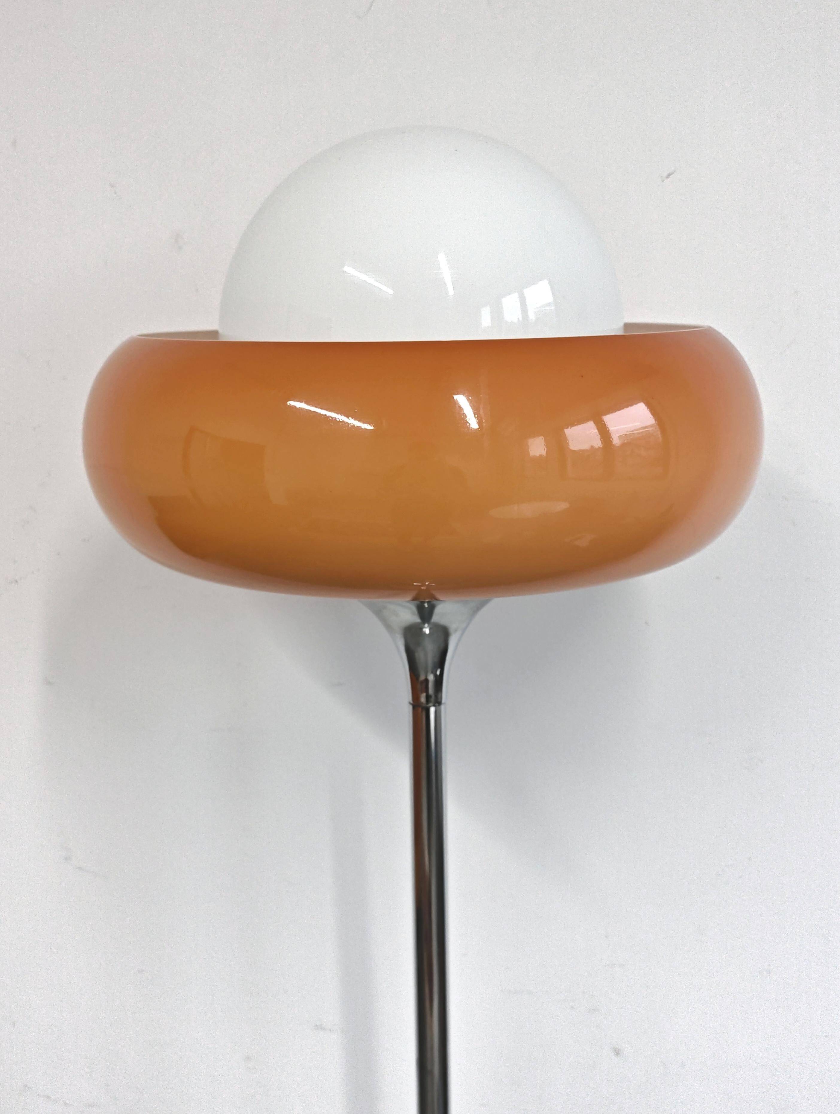 Mid Century Modern Floor Lamp "Jadran" or "Tulip" by Harvey Guzzini