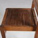 1950s side chair in beech wood by René Gabriel, France
