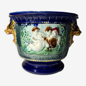 Cache pot, old slip early twentieth century