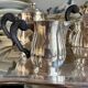 Ercuis 5-piece tea and coffee service in silver-plated metal.