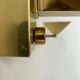 Pair of vintage wall lights, brass, Italy 1970