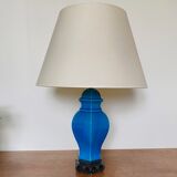 Blue turquoise ceramic table lamp