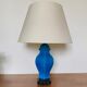 Blue turquoise ceramic table lamp