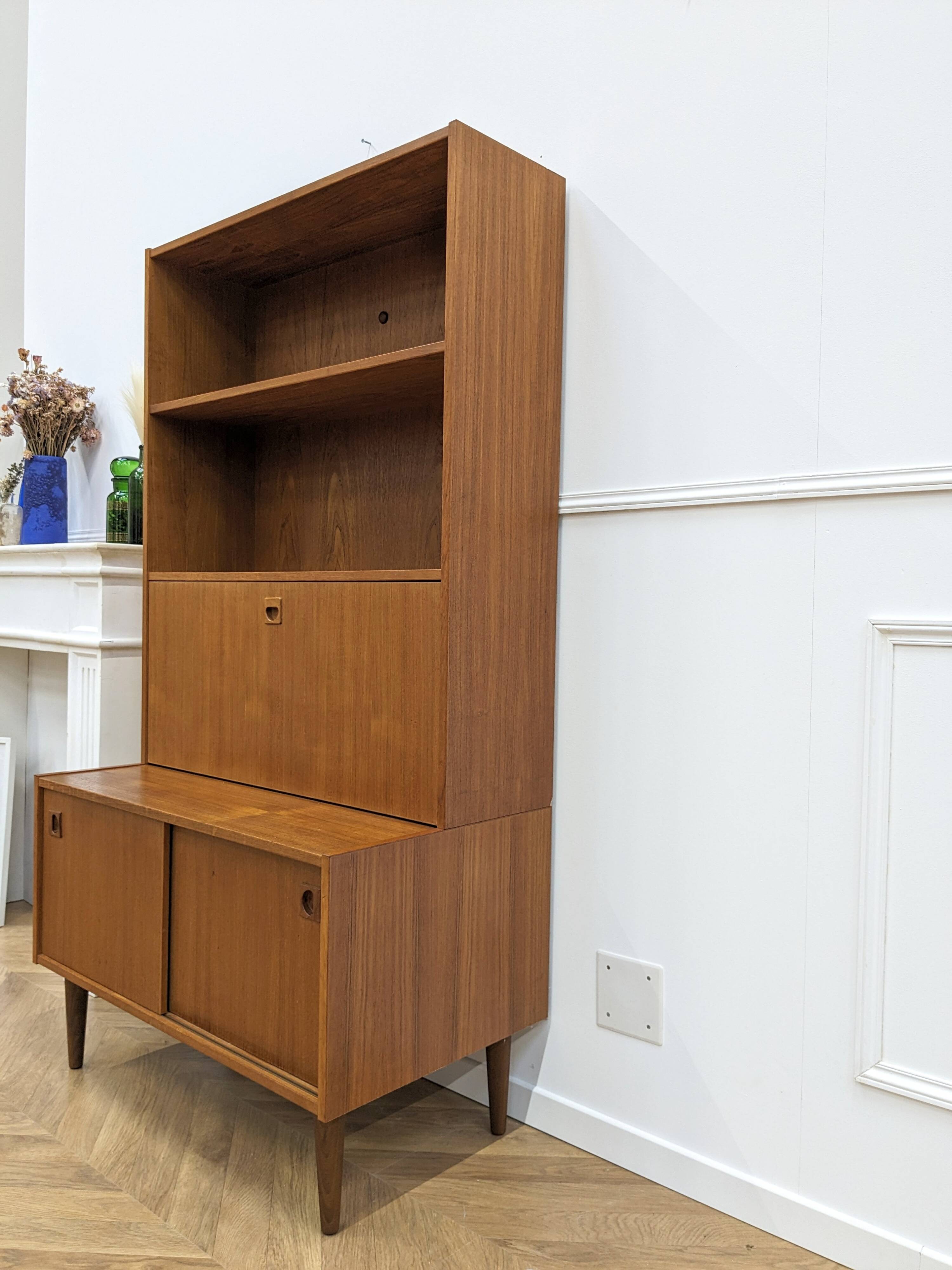 Vintage teak bookcase