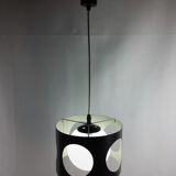 Vintage black metal suspension 1960